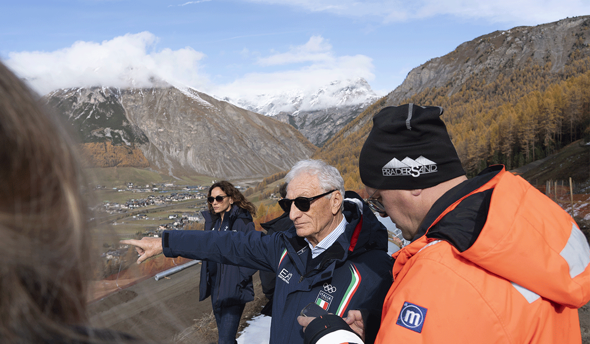 IL PRESIDENTE DEL CONI BUONFIGLIO VISITA LIVIGNO: TUTTO PRONTO PER I GIOCHI